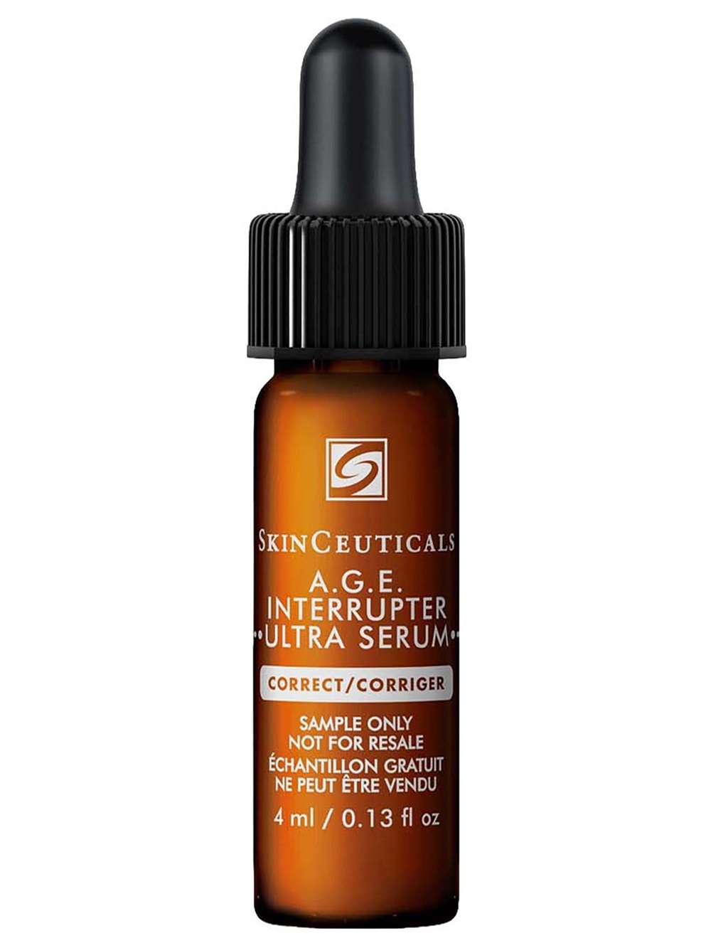 SkinCeuticals A.G.E. Interrupter Ultra Serum - amber brown with black dropper